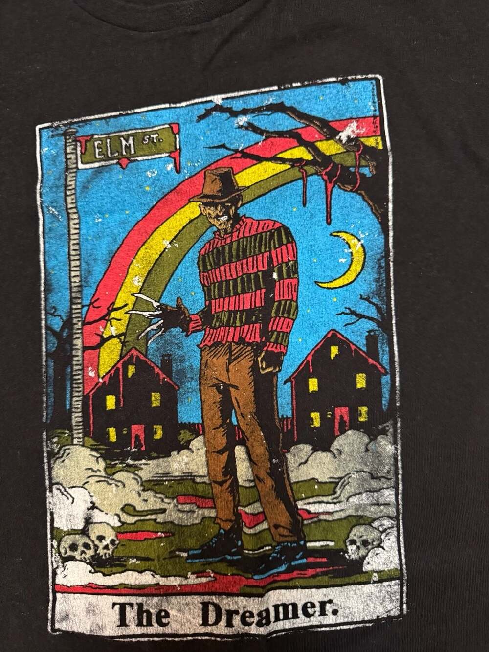 A Nightmare on Elm Street Freddy Krueger 'The Dreamer' Tarot Card Graphic T-Shir